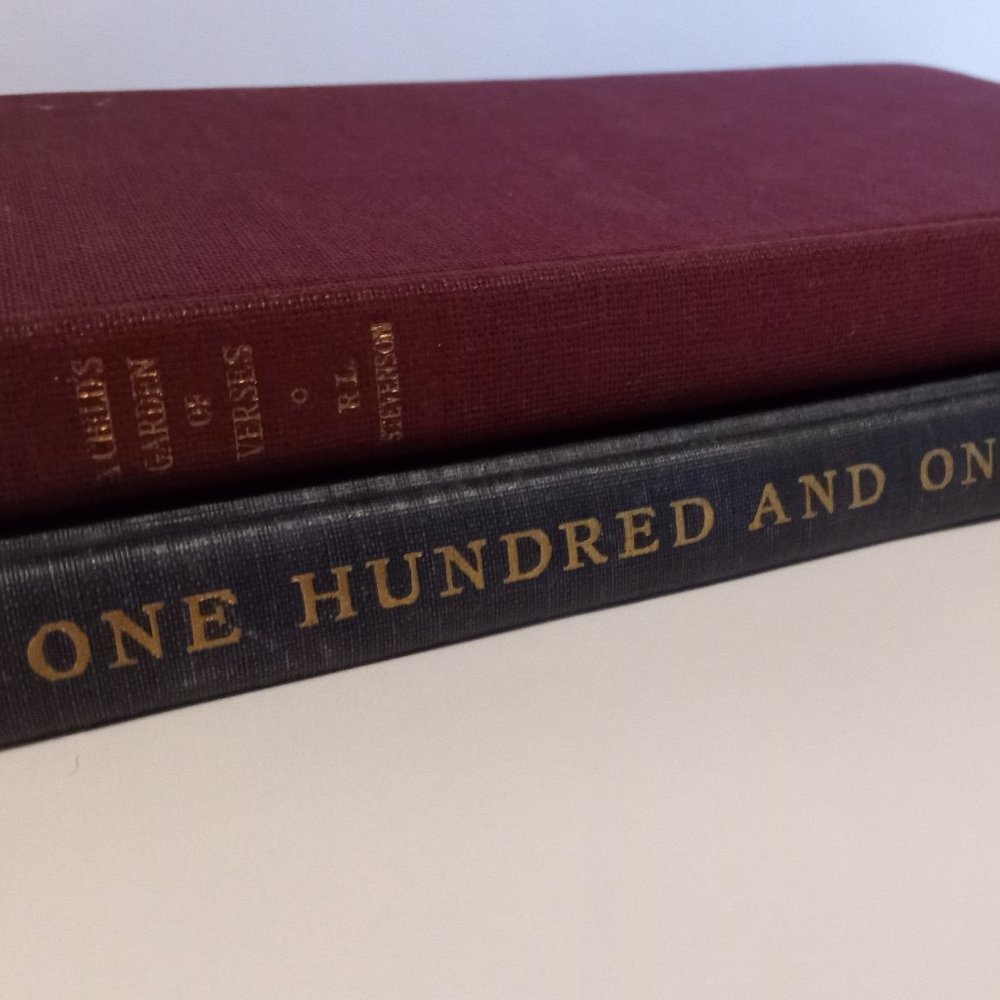 Two vintage books of poetry:  1922 first ed,  & 1955 ed R. L. Stevenson